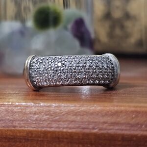 Dyadema Sterling & 14k Cz Ring